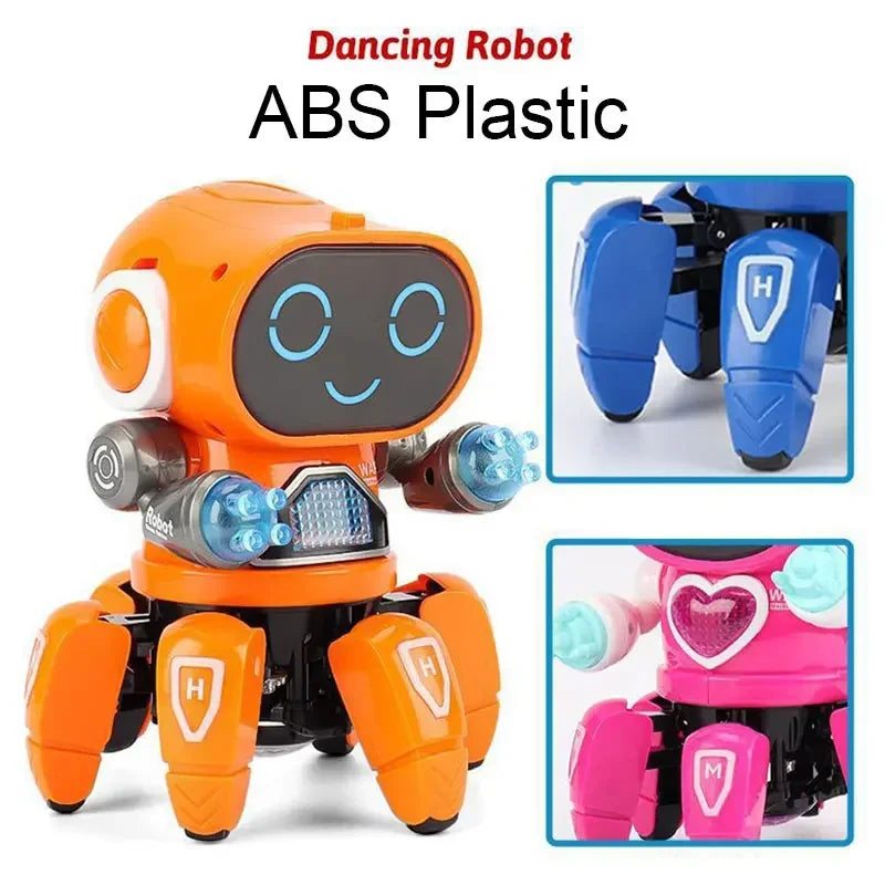 Smart Dancing Robot Toy - Remote Control with Music & Lights