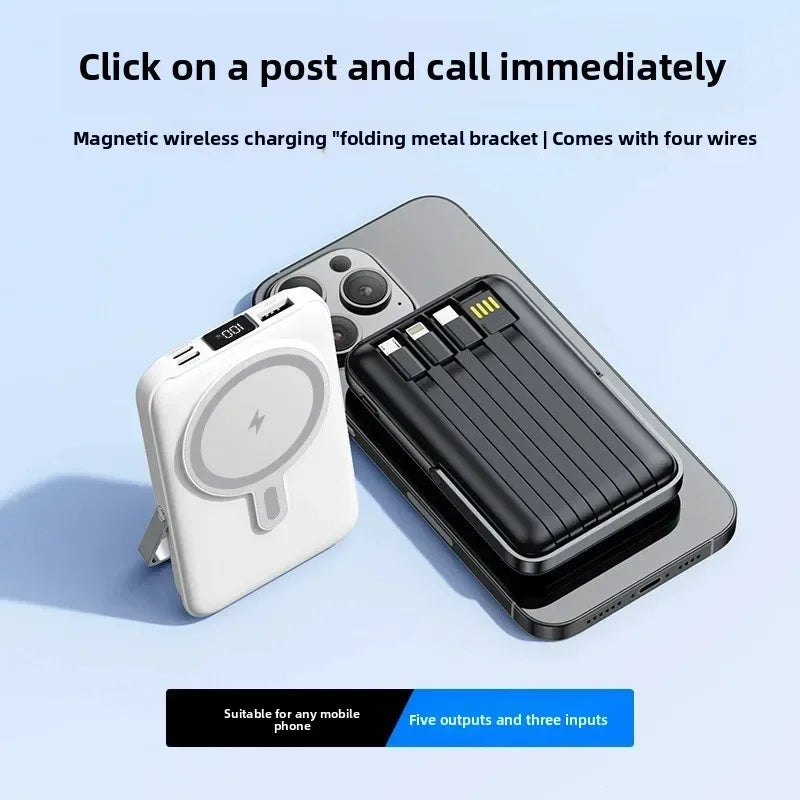 20000mAh Magnetic Power Bank - 22.5W Fast Charging with Stand
