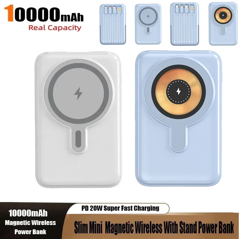 20000mAh Magnetic Power Bank - 22.5W Fast Charging with Stand