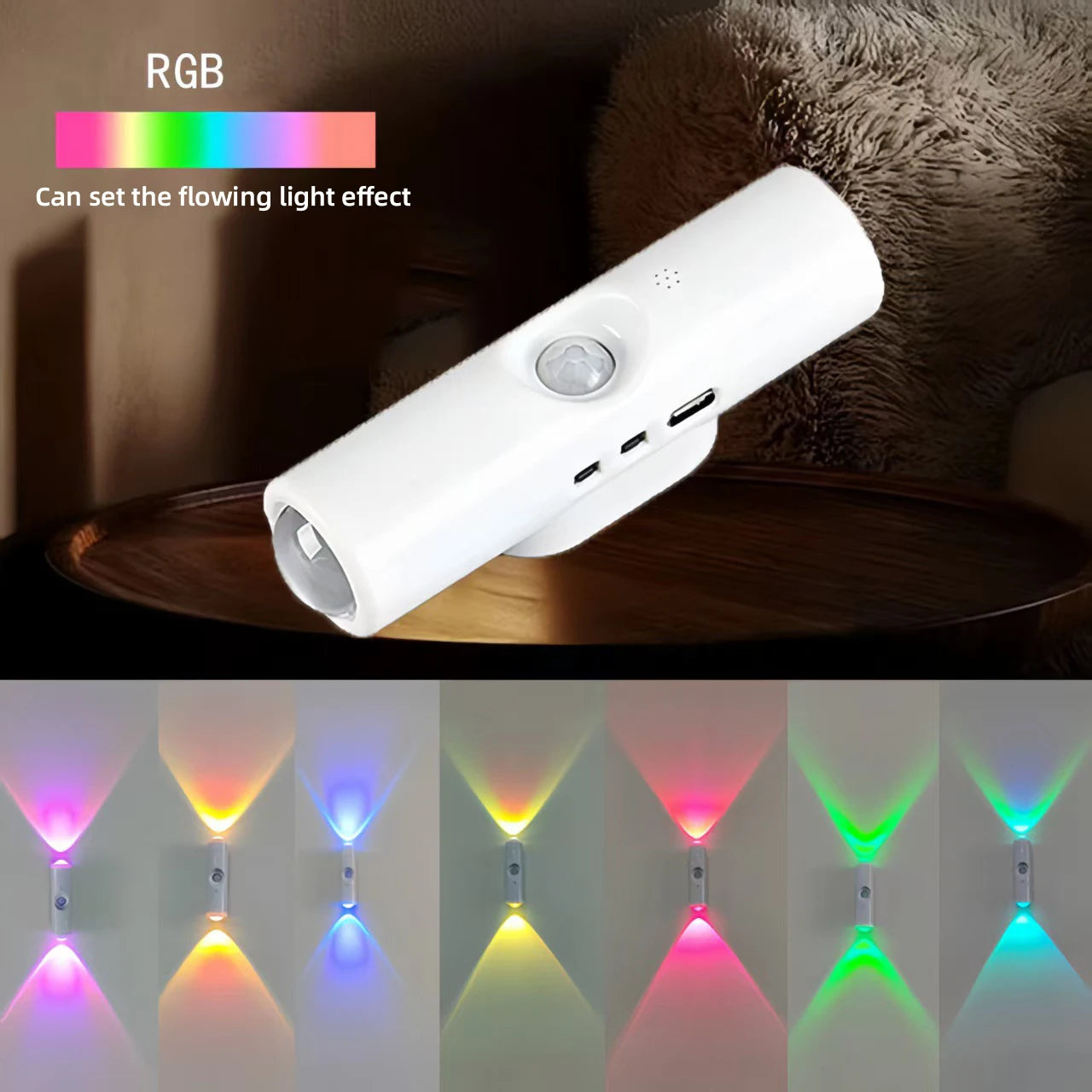 Smart Sensor Night Light - Rechargeable Wall Light with Dimming