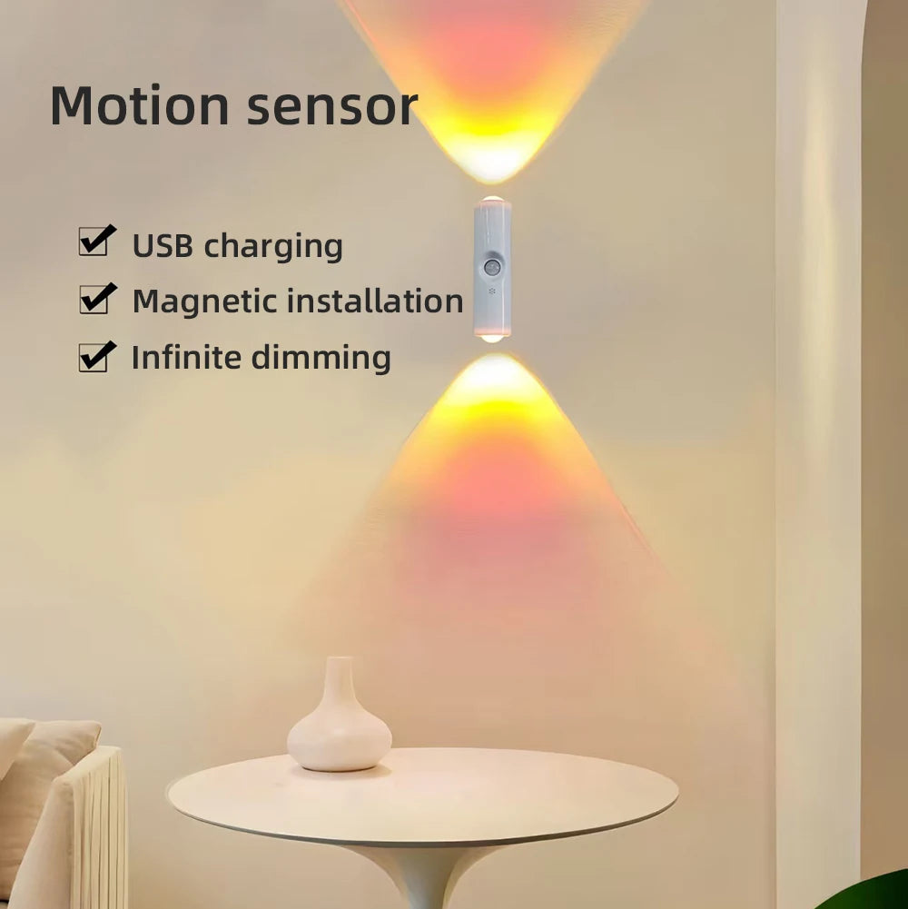 Smart Sensor Night Light - Rechargeable Wall Light with Dimming