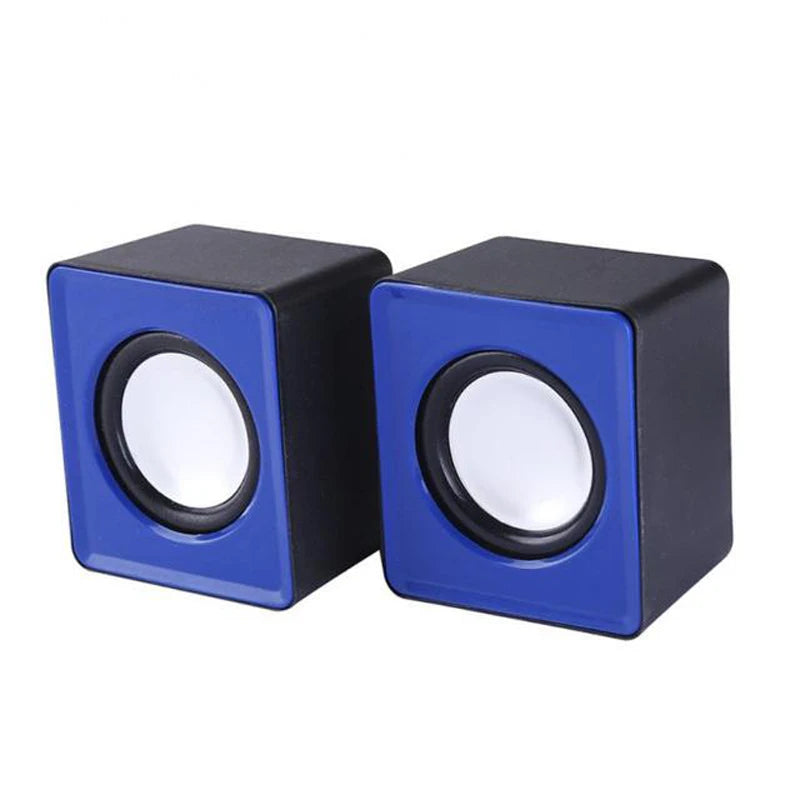 Mini USB Computer Speakers - Stereo Sound Speaker for Laptop, Desktop & PC
