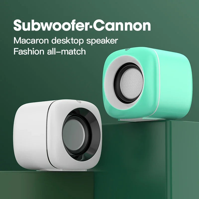 HiFi USB Desktop Speakers - Dual Stereo with Subwoofer & AUX