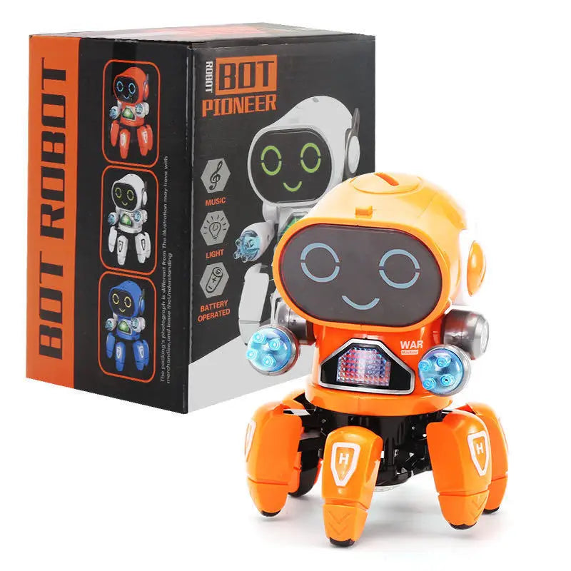 Smart Dancing Robot Toy - Remote Control with Music & Lights