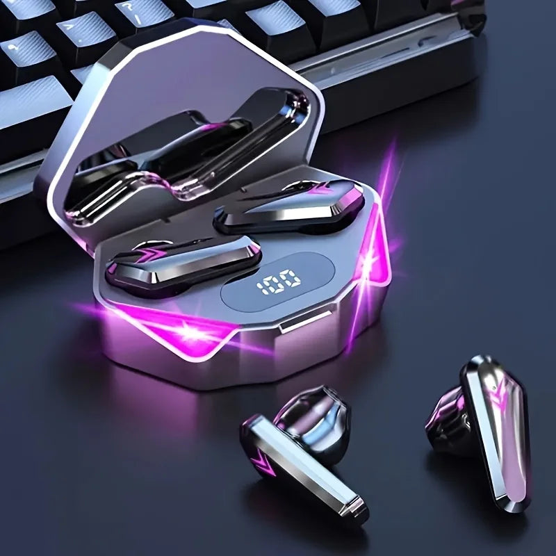 X15 Wireless Bluetooth Earbuds with LED Display – Gaming Style & Clear Sound