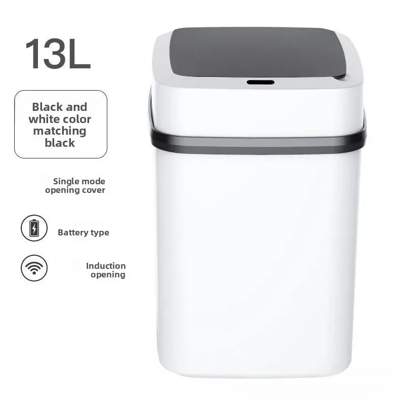 13L Smart Sensor Trash Can - Automatic Waterproof Bin