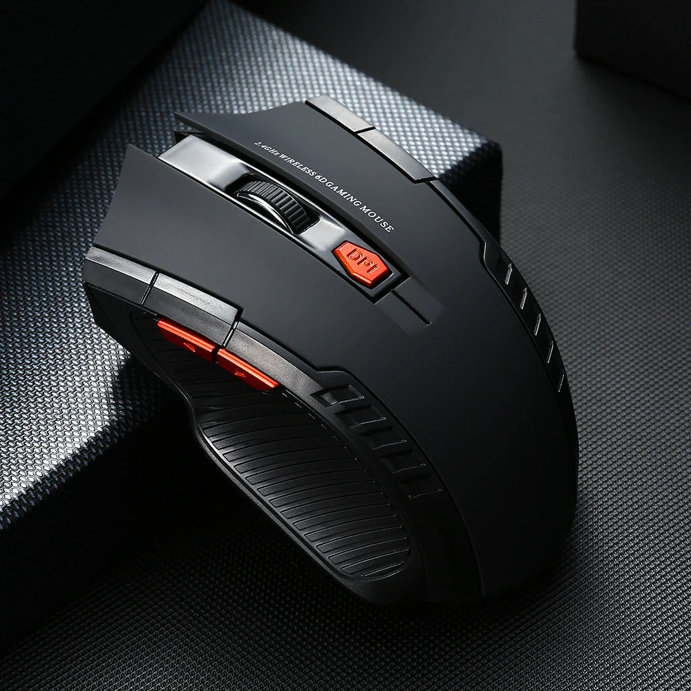 Wireless Gaming Mouse - 1600 DPI, 6 Buttons, 2.4G USB