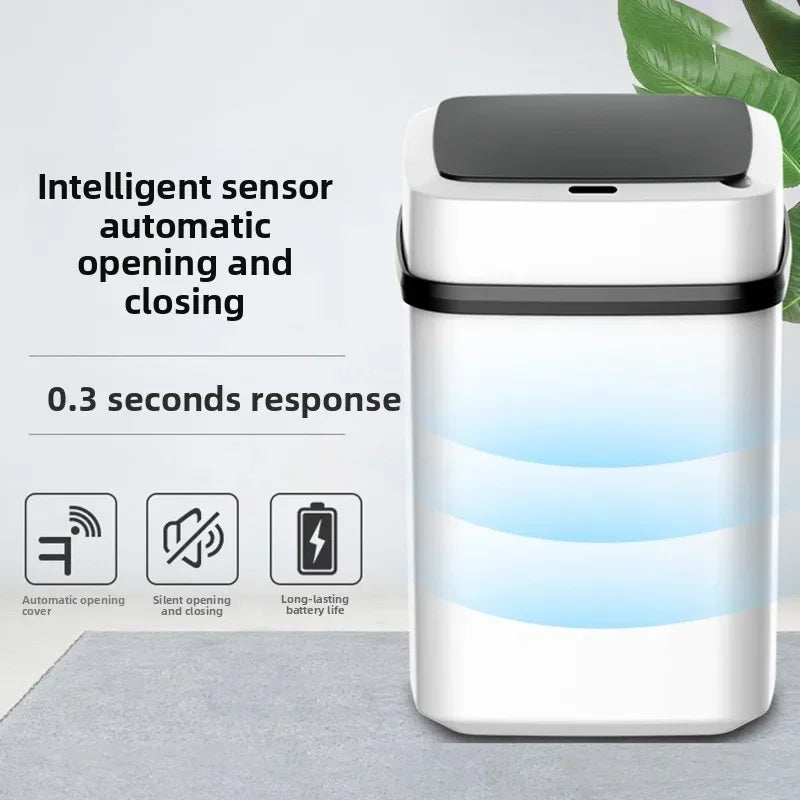 13L Smart Sensor Trash Can - Automatic Waterproof Bin