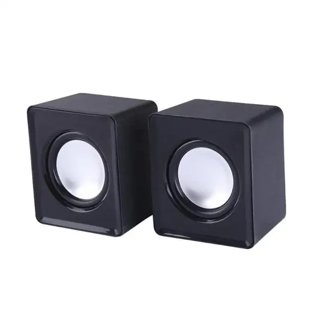 Mini USB Computer Speakers - Stereo Sound Speaker for Laptop, Desktop & PC