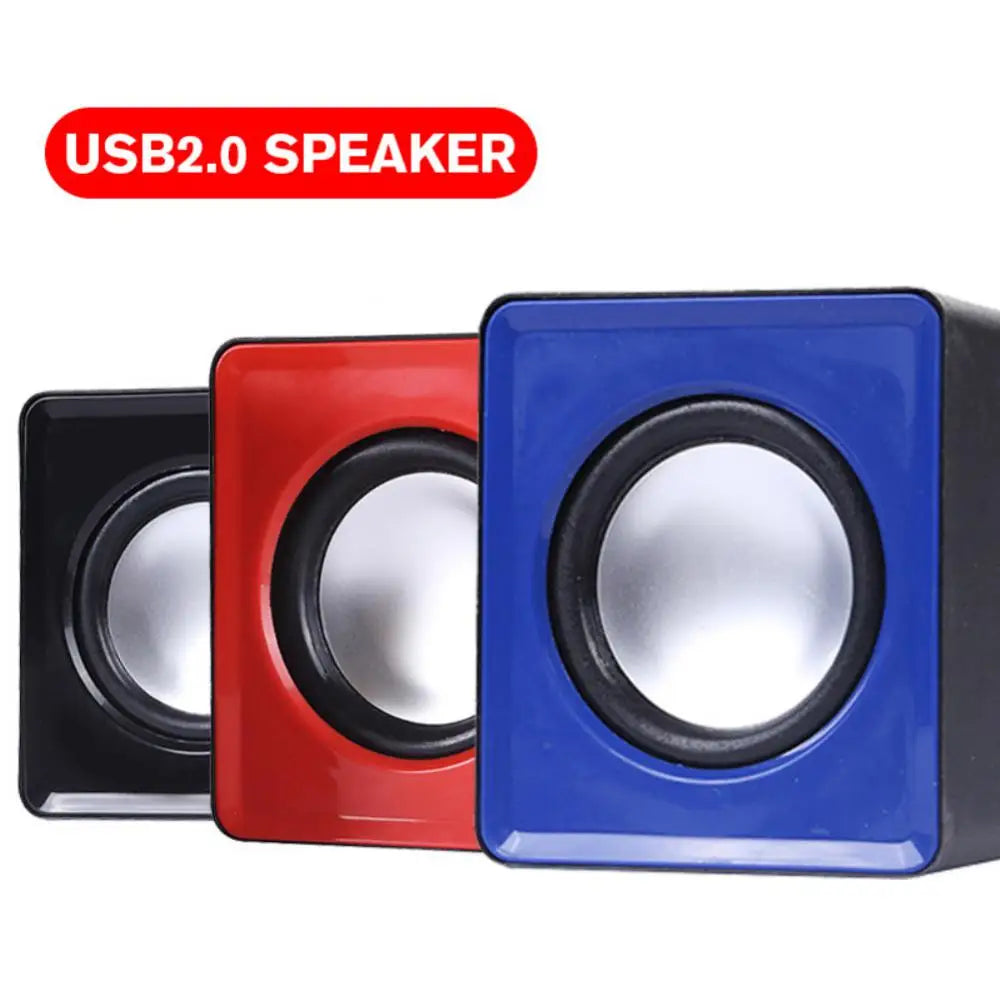 Mini USB Computer Speakers - Stereo Sound Speaker for Laptop, Desktop & PC