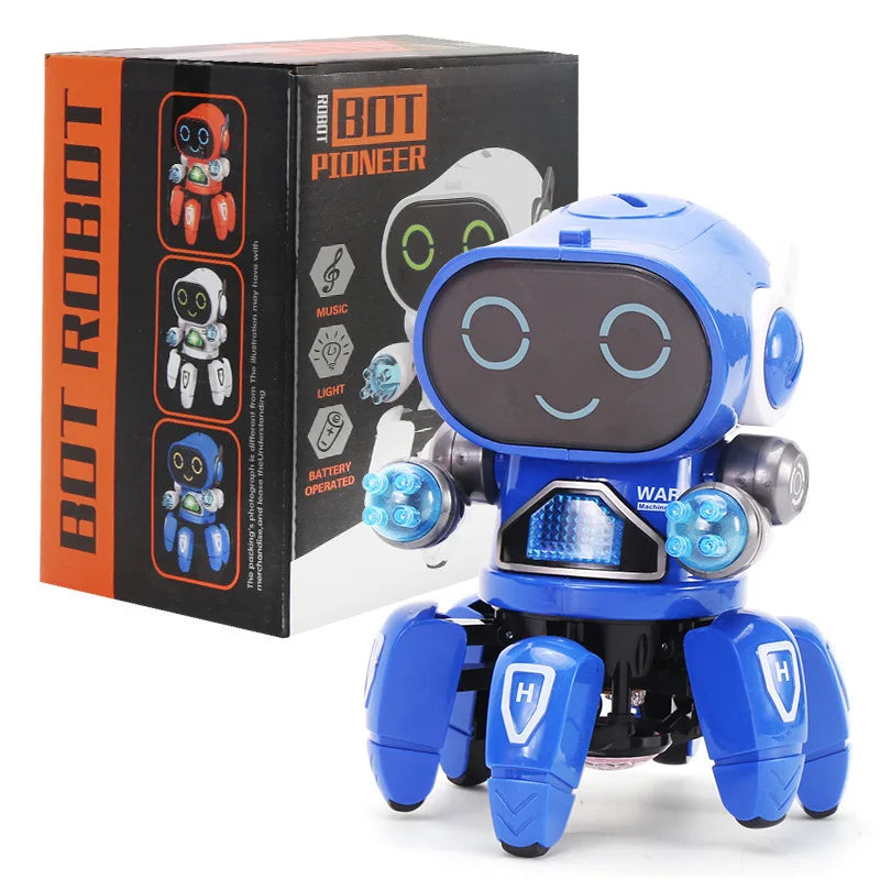 Smart Dancing Robot Toy - Remote Control with Music & Lights