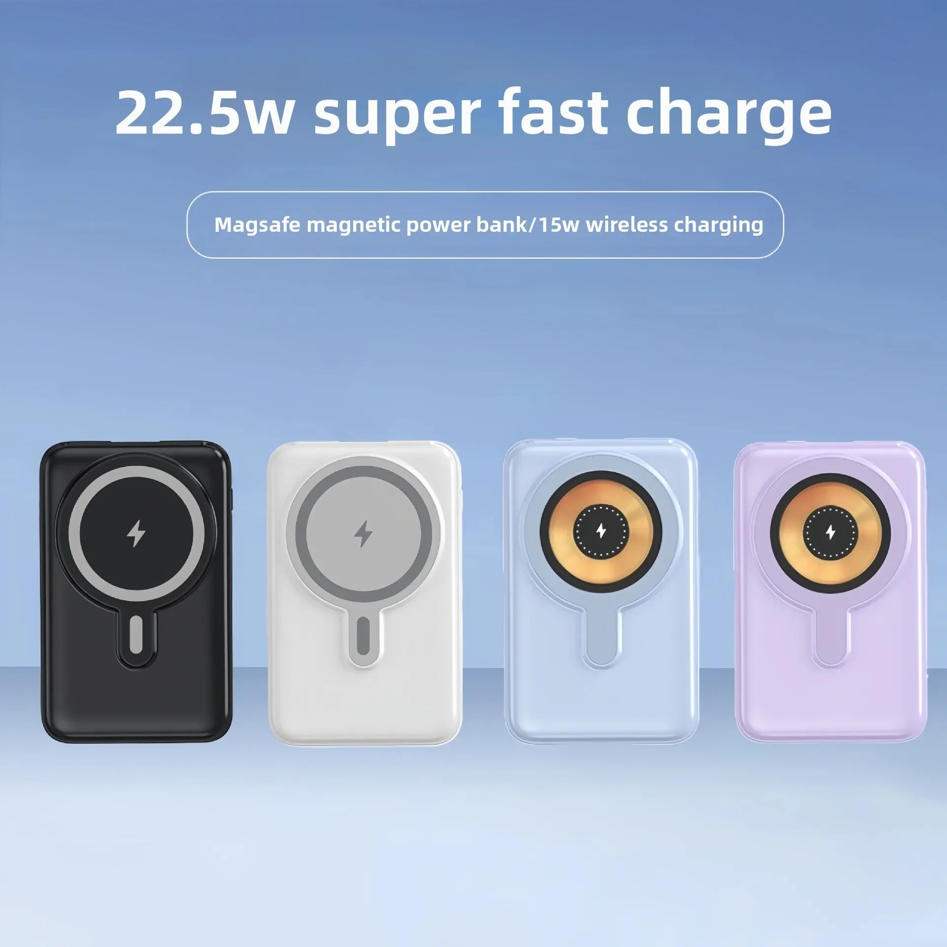 20000mAh Magnetic Power Bank - 22.5W Fast Charging with Stand
