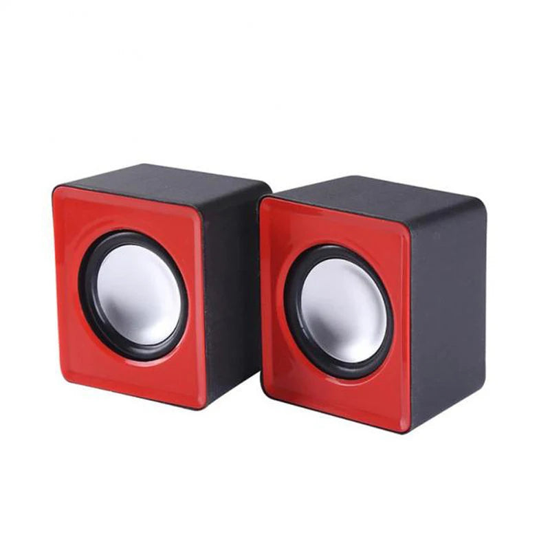 Mini USB Computer Speakers - Stereo Sound Speaker for Laptop, Desktop & PC