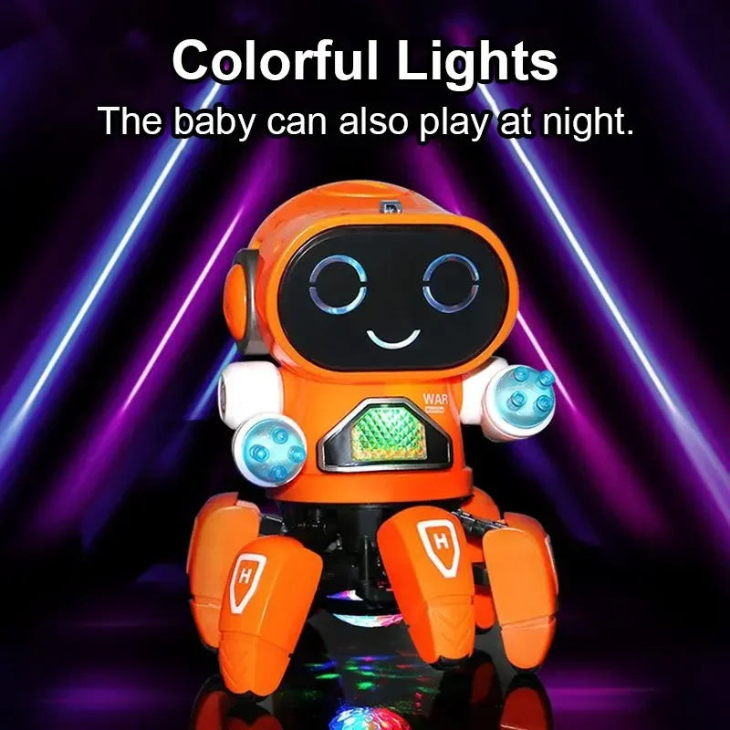 Smart Dancing Robot Toy - Remote Control with Music & Lights