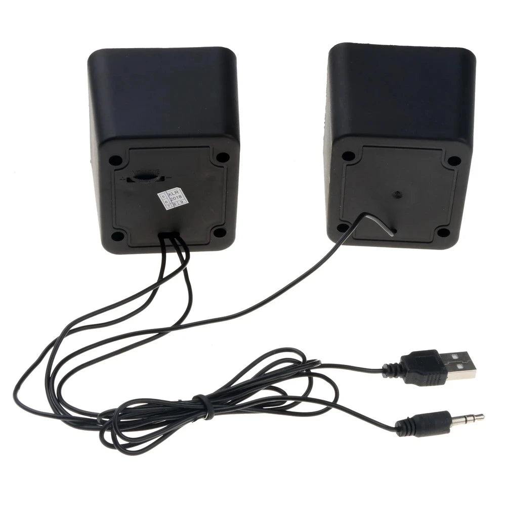 Mini USB Computer Speakers - Stereo Sound Speaker for Laptop, Desktop & PC