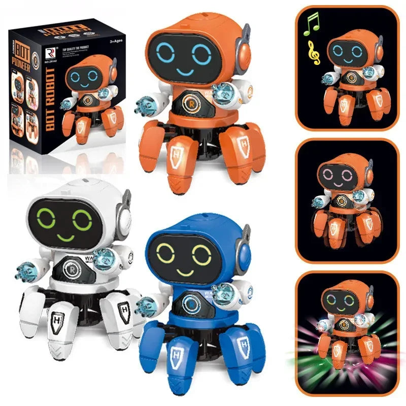 Smart Dancing Robot Toy - Remote Control with Music & Lights