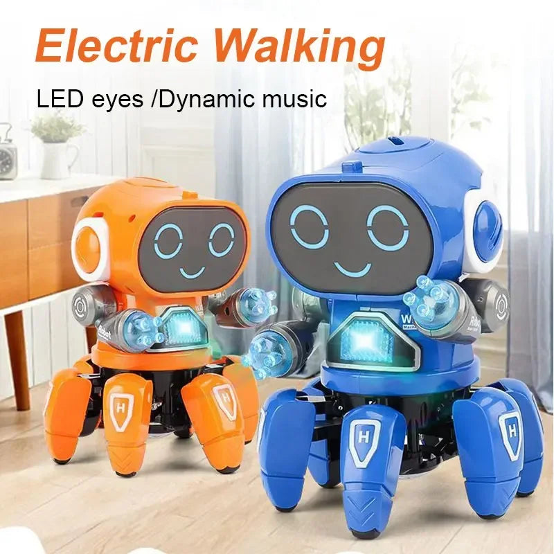 Smart Dancing Robot Toy - Remote Control with Music & Lights