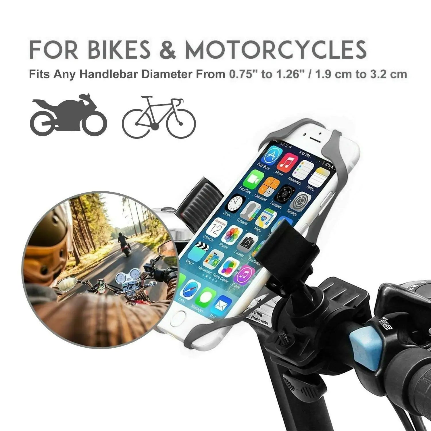 Universal Bike Phone Mount - Adjustable & Secure Holder
